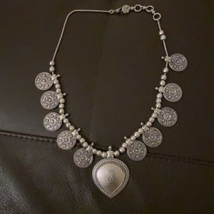 Lucky brand silver necklace worn 1x